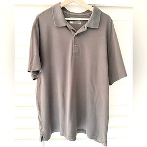 Eddie Bauer Gray Polo Shirt Classic Design